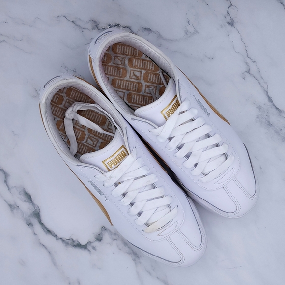 Puma - Roma Amor Women's Sneakers - White & Gold - US 9½ - Picture 3 of 13